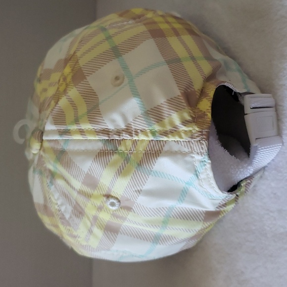 rag & bone | NWT Addison Sporty Yellow Cream Plaid Baseball Cap SZ OS - Picture 5 of 10